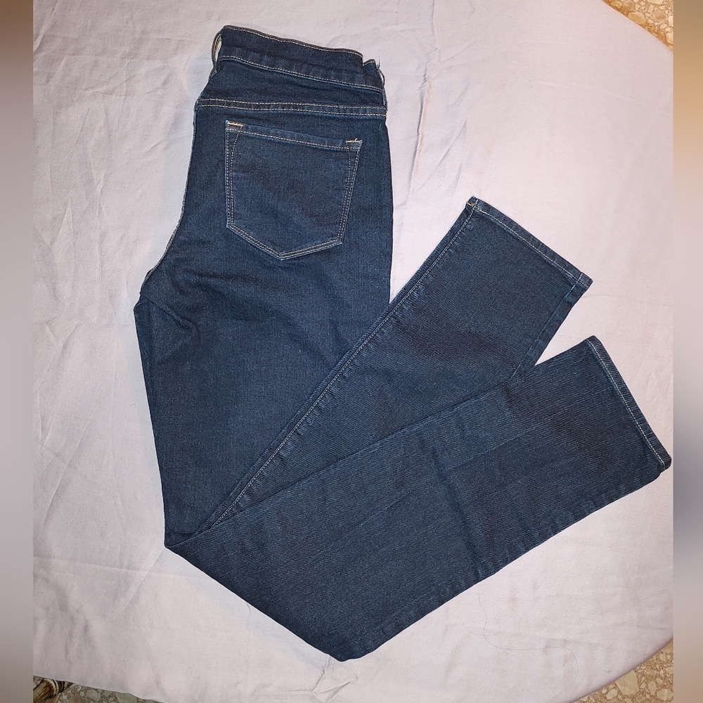 Old Navy mid-rise dark blue women's jeans size 8long